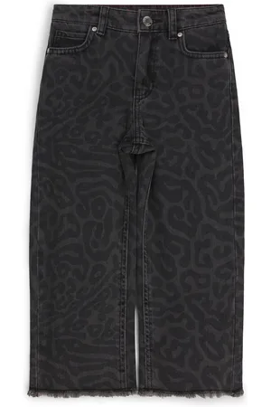 HUGO BOSS Jeans per bambini relaxed fit in denim con stampa animalier