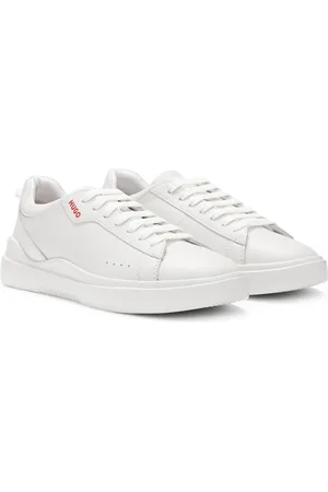 HUGO BOSS Sneakers stringate con tomaia in pelle e suola preformata