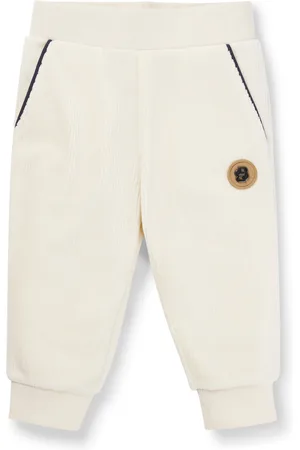 HUGO BOSS Pantaloni della tuta per bambini in misto cotone con monogramma Double B