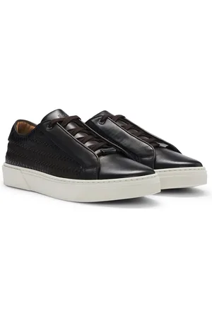 HUGO BOSS Sneakers Gary in pelle con pannelli a intreccio
