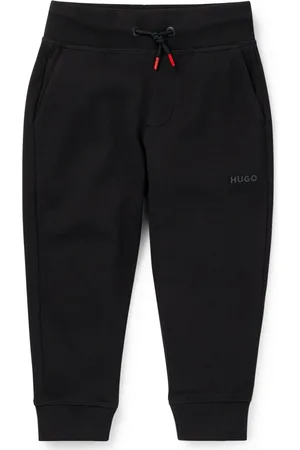 HUGO BOSS Pantaloni della tuta per bambini in misto cotone con logo stampato