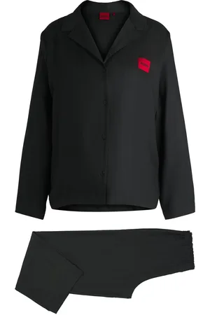HUGO BOSS Pigiama relaxed fit con bottoni brandizzati