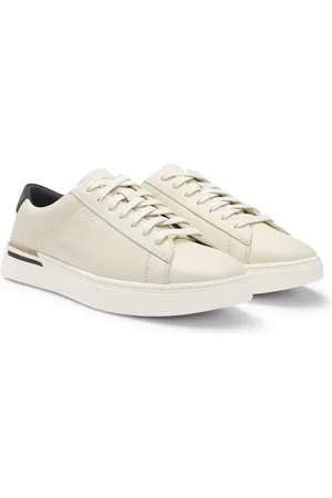HUGO BOSS Sneakers in pelle con righe tipiche del marchio