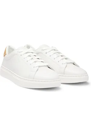 HUGO BOSS Sneakers in pelle con tallone in pelle scamosciata