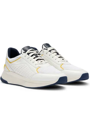 HUGO BOSS Porsche x Sneakers in pelle traforata con suola dentellata