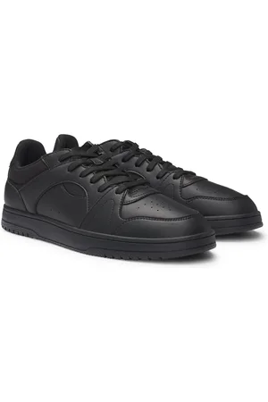 HUGO BOSS Sneakers stringate in similpelle con dettagli brandizzati