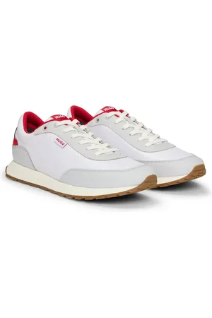 HUGO BOSS Sneakers in materiali misti con etichetta con logo laterale