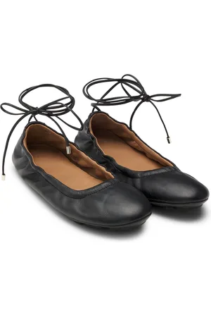 HUGO BOSS Ballerine in nappa con monogramma Double B