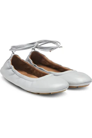 HUGO BOSS Ballerine in nappa con monogramma Double B