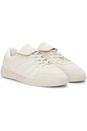 HUGO BOSS Sneakers effetto nabuk con linguetta ripiegabile