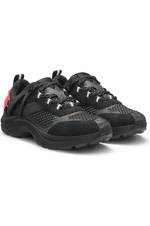 HUGO BOSS Sneakers esclusive con mesh e pelle scamosciata