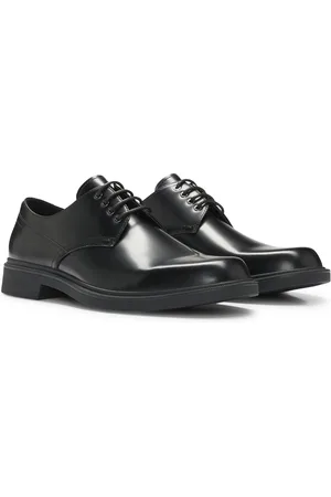 HUGO BOSS Scarpe Derby in pelle con occhielli in metallo