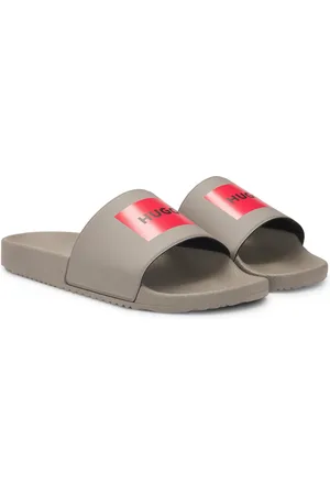 HUGO BOSS Sandali slider con fascia con logo