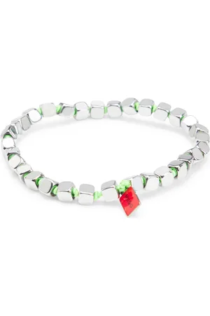 HUGO BOSS Bracciale elastico con cubi in acciaio