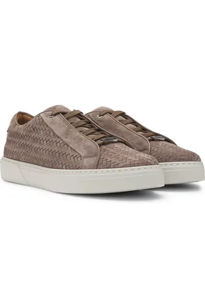 HUGO BOSS SELECTED BY SHOHEI OHTANI Sneakers Gary in pelle scamosciata lavorata con lacci nascosti