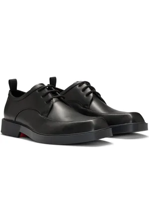 HUGO BOSS Scarpe Derby in pelle con punta quadrata