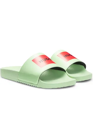 HUGO BOSS Sandali slider con fascia con logo