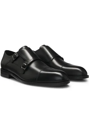 HUGO BOSS Scarpe monk in pelle con cinturino doppio