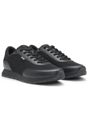 HUGO BOSS Sneakers effetto maglia con inserti in similpelle