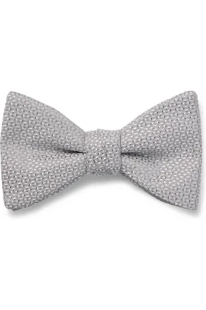 HUGO BOSS Papillon in misto seta con motivo jacquard