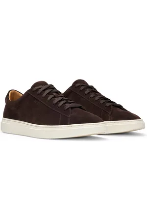 HUGO BOSS Sneakers in pelle scamosciata con suola in gomma