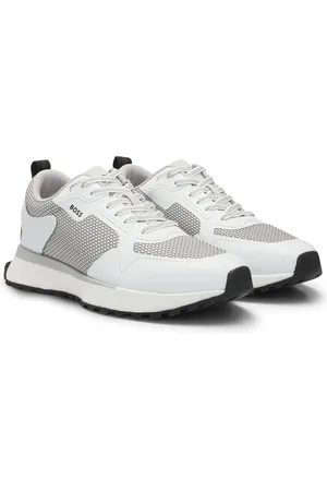 HUGO BOSS Sneakers in materiali misti con dettagli in mesh e logo