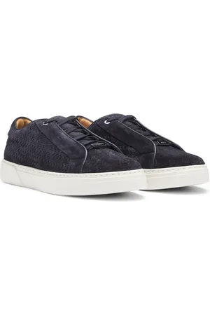 HUGO BOSS SELECTED BY SHOHEI OHTANI Sneakers Gary in pelle scamosciata lavorata con lacci nascosti