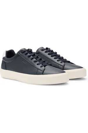 HUGO BOSS Sneakers in similpelle con tallone a contrasto
