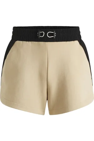 HUGO BOSS Shorts dinamici in misto cotone con parte posteriore a contrasto