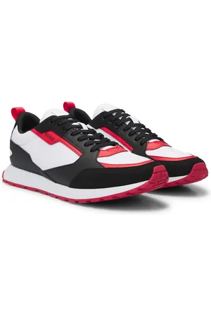 HUGO BOSS Sneakers in materiali misti con dettagli brandizzati