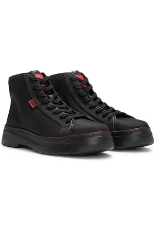 HUGO BOSS Stivaletti high-top lavorati con suola in EVA