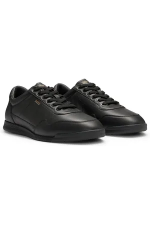HUGO BOSS Sneakers in nappa con dettagli traforati