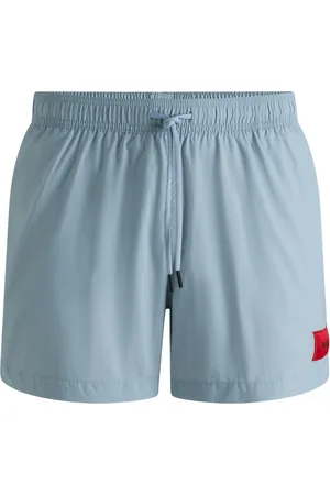 HUGO BOSS Boxer da mare con fodera interna integrale ed etichetta con logo rossa