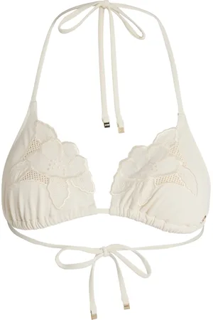HUGO BOSS Top per bikini con dettagli ricamati e protezione SPF 50