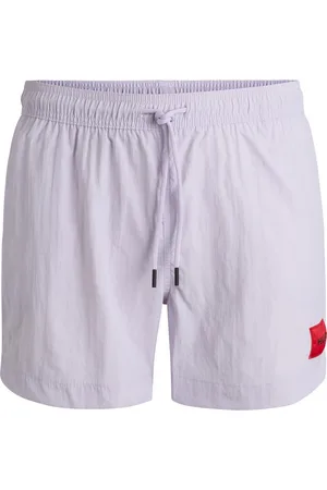 HUGO BOSS Boxer da mare con fodera interna integrale ed etichetta con logo rossa