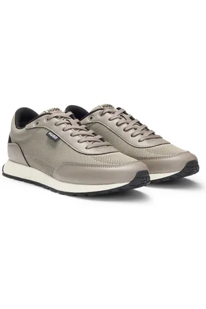 HUGO BOSS Sneakers effetto maglia con inserti in similpelle