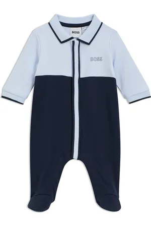 HUGO BOSS Tutina per neonati in cotone con colletto polo