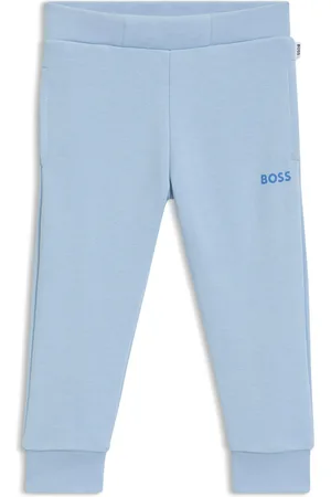 HUGO BOSS Pantaloni della tuta per bambini in misto cotone con logo stampato
