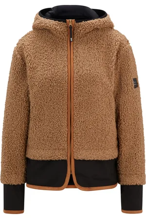 HUGO BOSS Giubbotto ibrido da equitazione in peluche con cappuccio