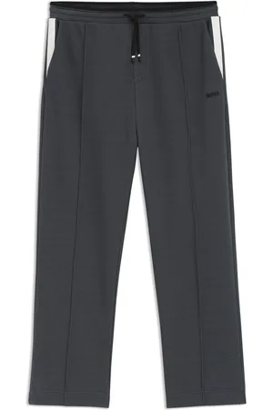 HUGO BOSS Pantaloni della tuta relaxed fit in jacquard trapuntato