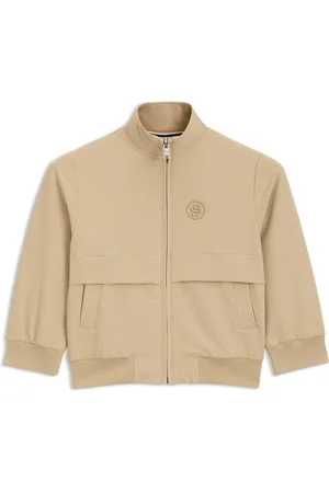 HUGO BOSS Giubbotto per bambini con zip e monogramma Double B