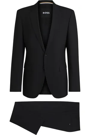 HUGO BOSS Abito regular fit in lana vergine elasticizzata