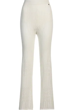 HUGO BOSS Pantaloni in maglia in tessuto elasticizzato con lavorazioni miste