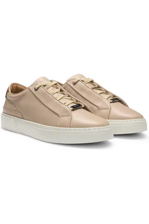 HUGO BOSS Sneakers in pelle Gary con tallone in pelle scamosciata