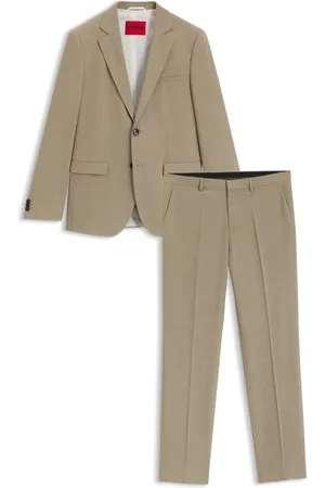 HUGO BOSS Abito extra slim fit in dobby elasticizzato