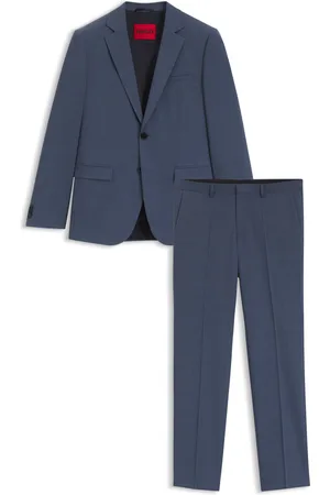HUGO BOSS Abito extra slim fit in dobby elasticizzato