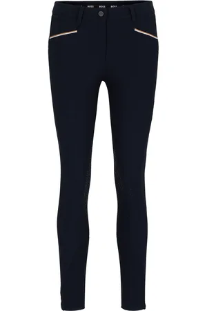 HUGO BOSS Pantaloni da equitazione con grip al ginocchio