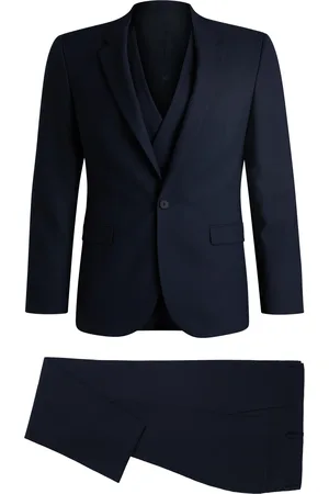 HUGO BOSS Abito tre pezzi extra slim fit in tessuto elasticizzato