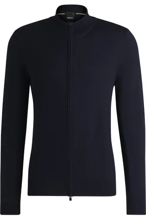 HUGO BOSS Cardigan regular fit in lana vergine
