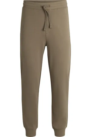 HUGO BOSS Pantaloni della tuta in terry di cotone con logo stampato